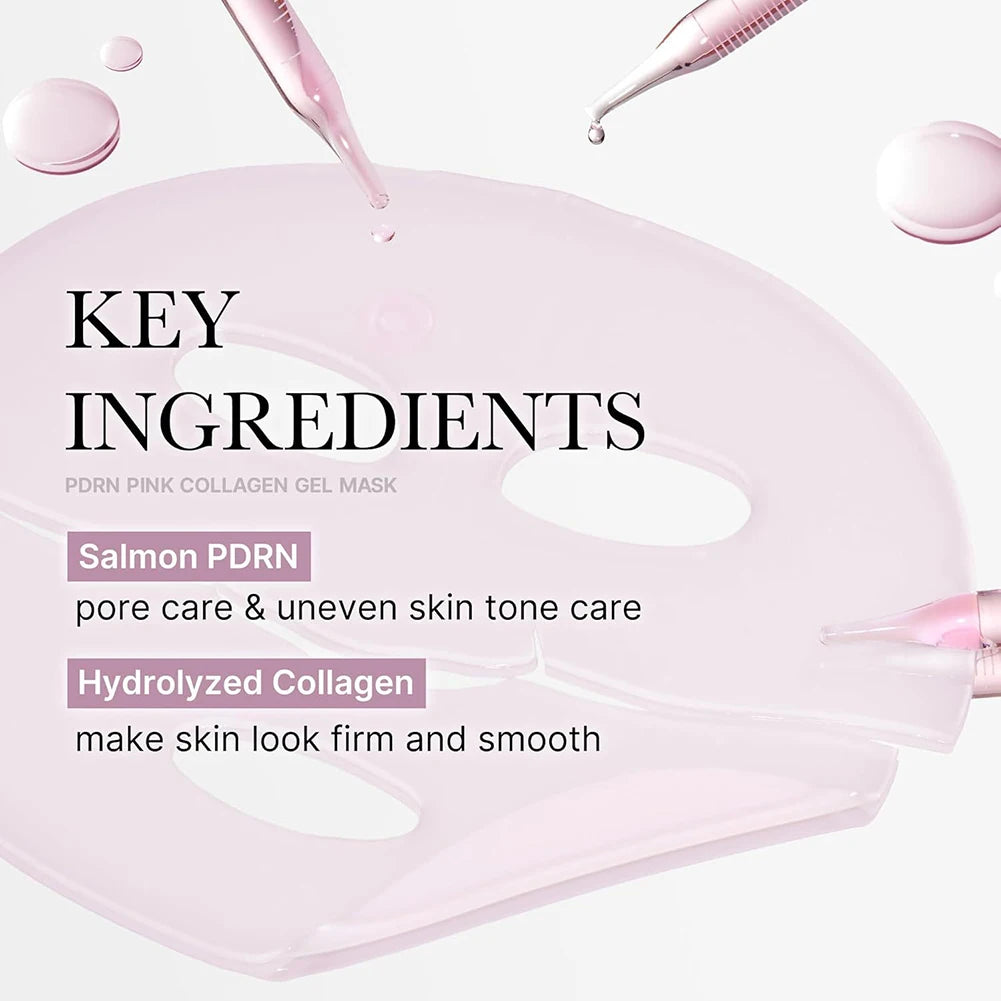 Pink PDRN Collagen Glow Gel Mask (4-Pack)