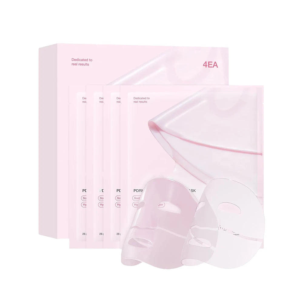 Pink PDRN Collagen Glow Gel Mask (4-Pack)