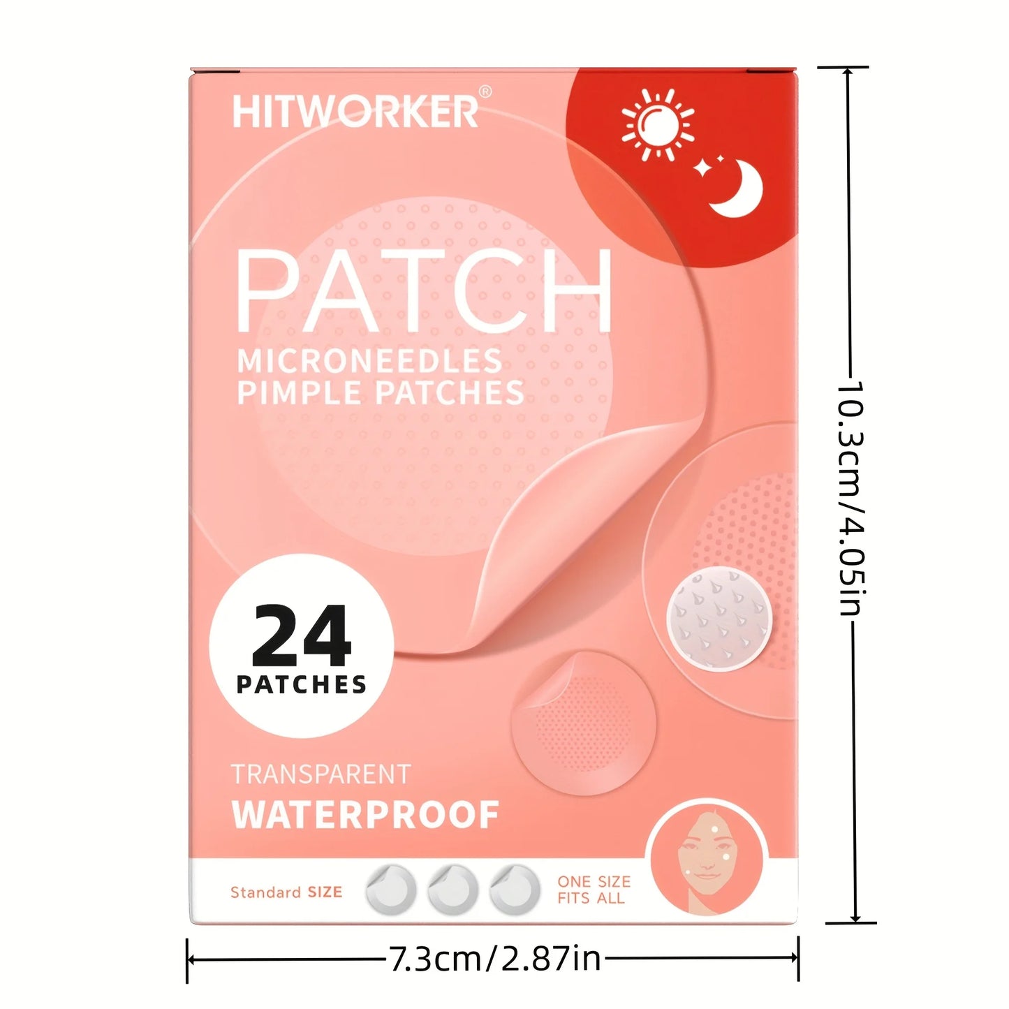 24pcs Daytime Hydrocolloid Acne Patches