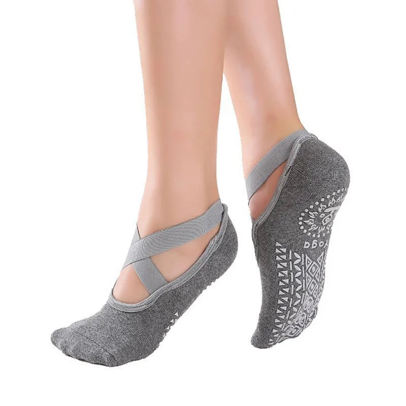 Anti-Slip Ballet Bandage Yoga Socks