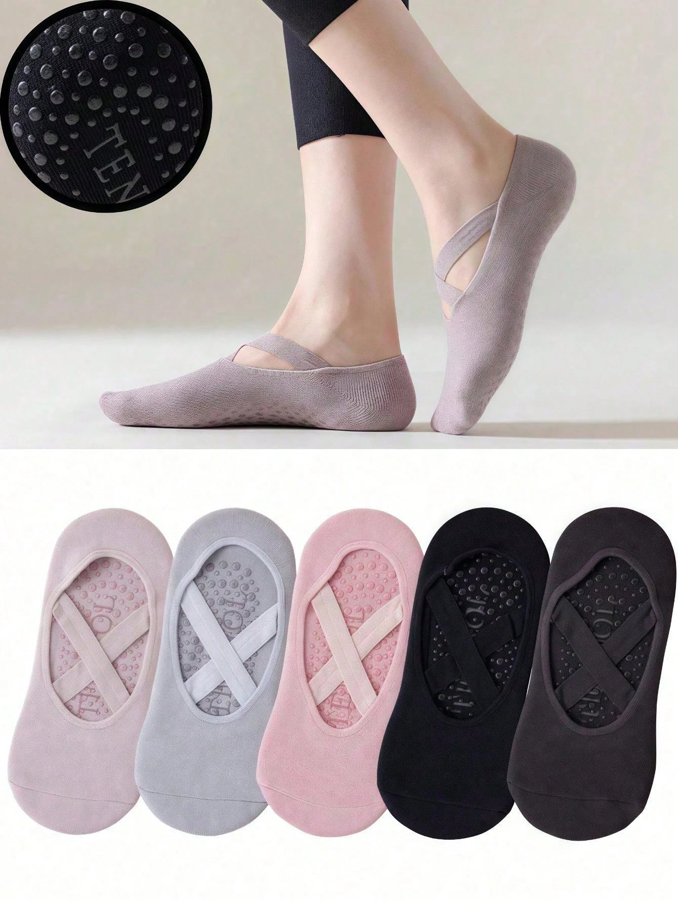 Anti-Slip Yoga & Pilates Socks One Size