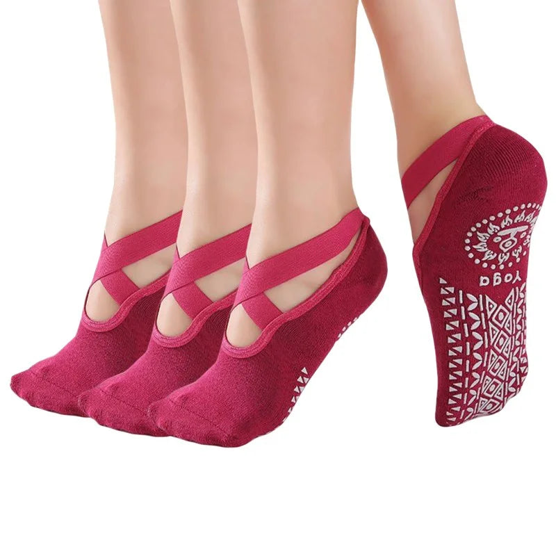 Anti-Slip Ballet Bandage Yoga Socks
