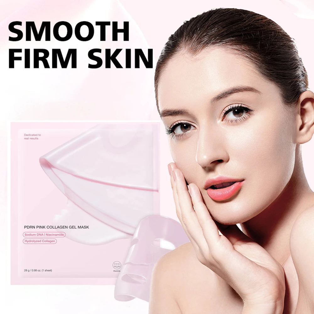 Pink PDRN Collagen Glow Gel Mask (4-Pack)