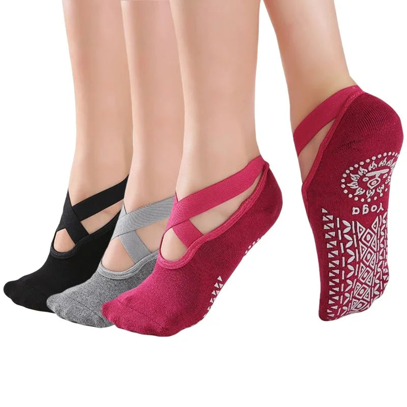 Anti-Slip Ballet Bandage Yoga Socks