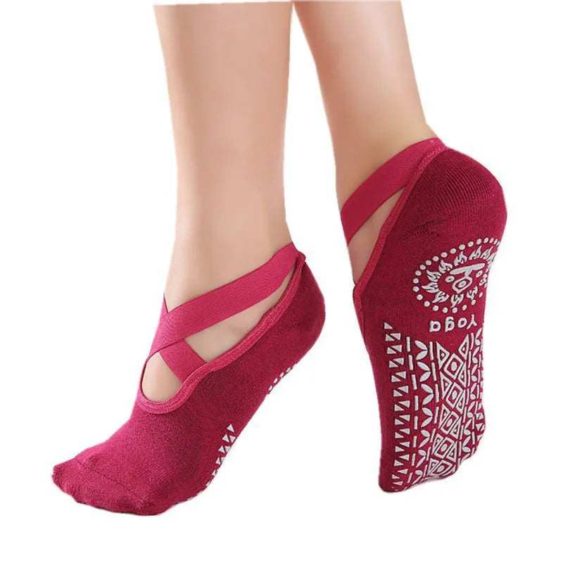 Anti-Slip Ballet Bandage Yoga Socks